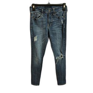 Aeropostale High‎ Wasted Jeggings Distressed Size 0